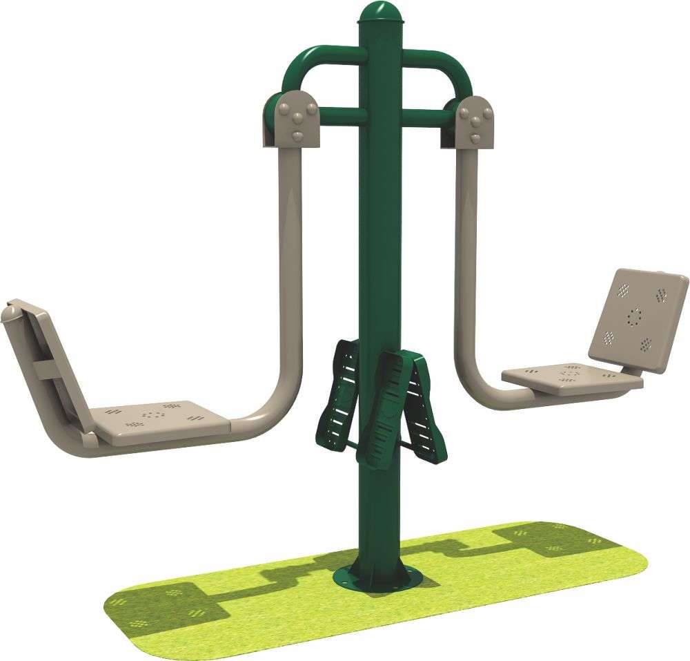 乐鱼体育健身器材 限位双人坐