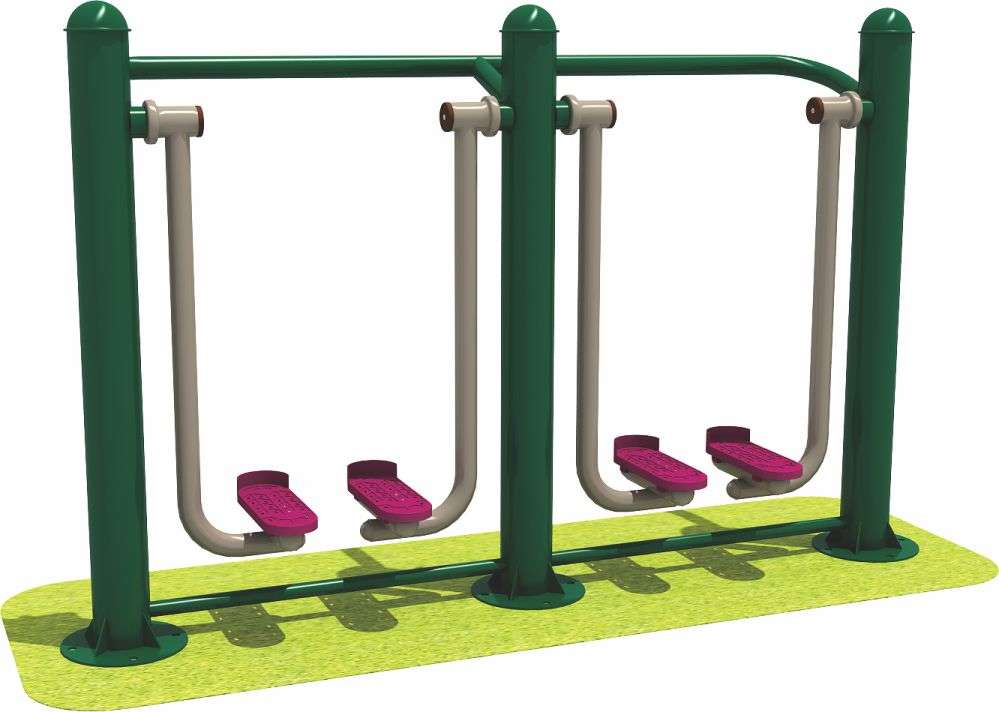 乐鱼体育健身器材 限位双人漫