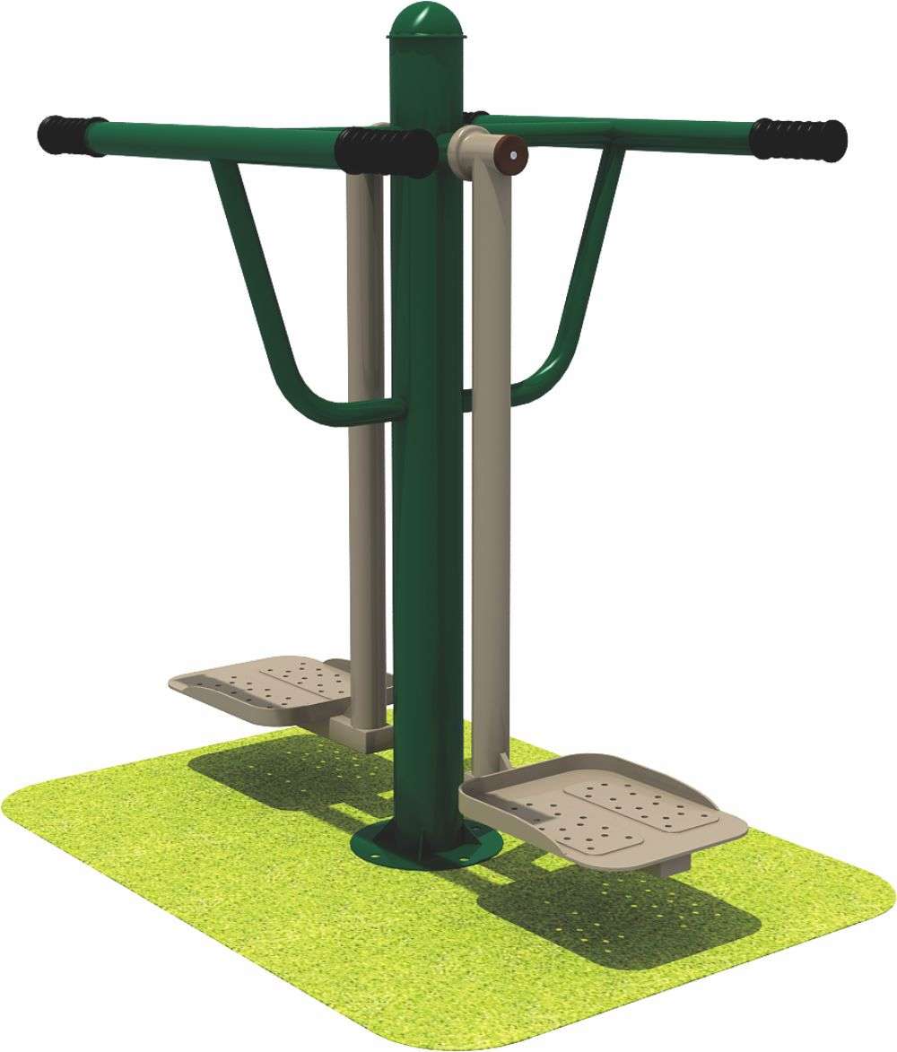 乐鱼体育健身器材 限位双人浪