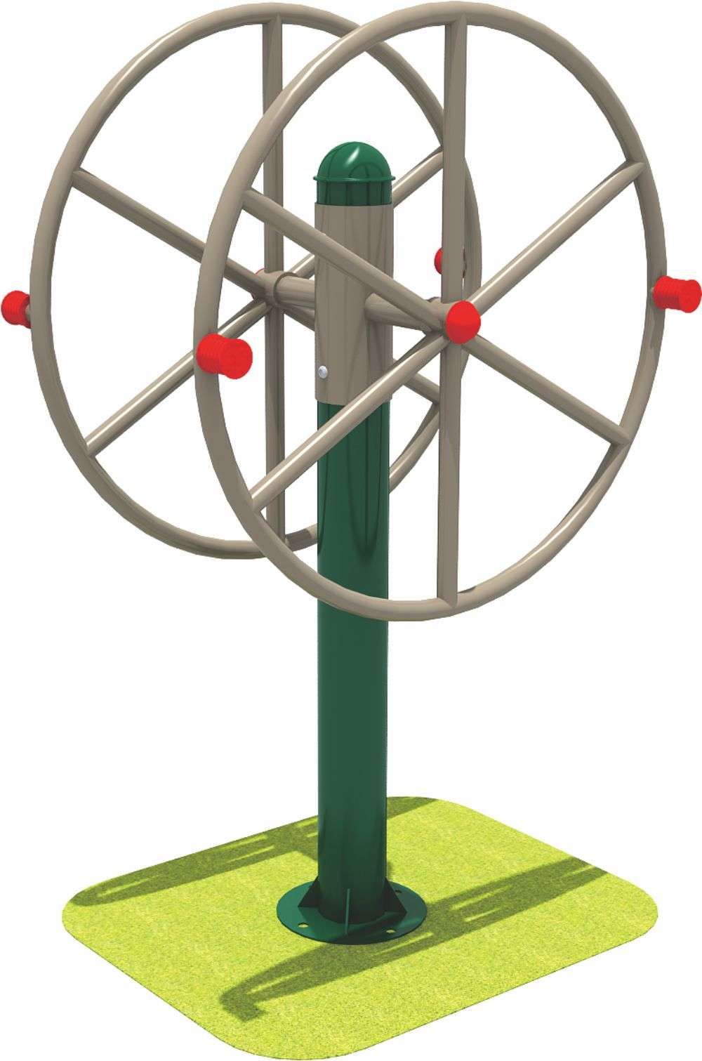 乐鱼体育健身器材 旋转风轮