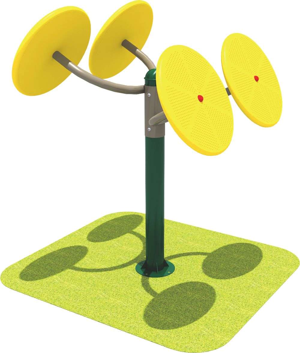 乐鱼体育健身器材 双位塑料推