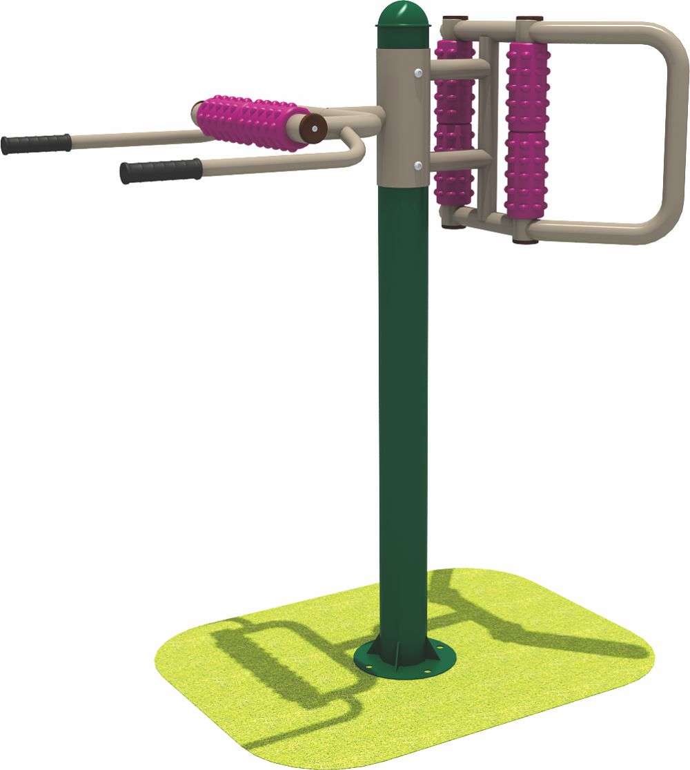 乐鱼体育健身器材 双人腰背按